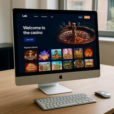 Lab Casino - Desktop Platform Interface - Belgian Online Gaming